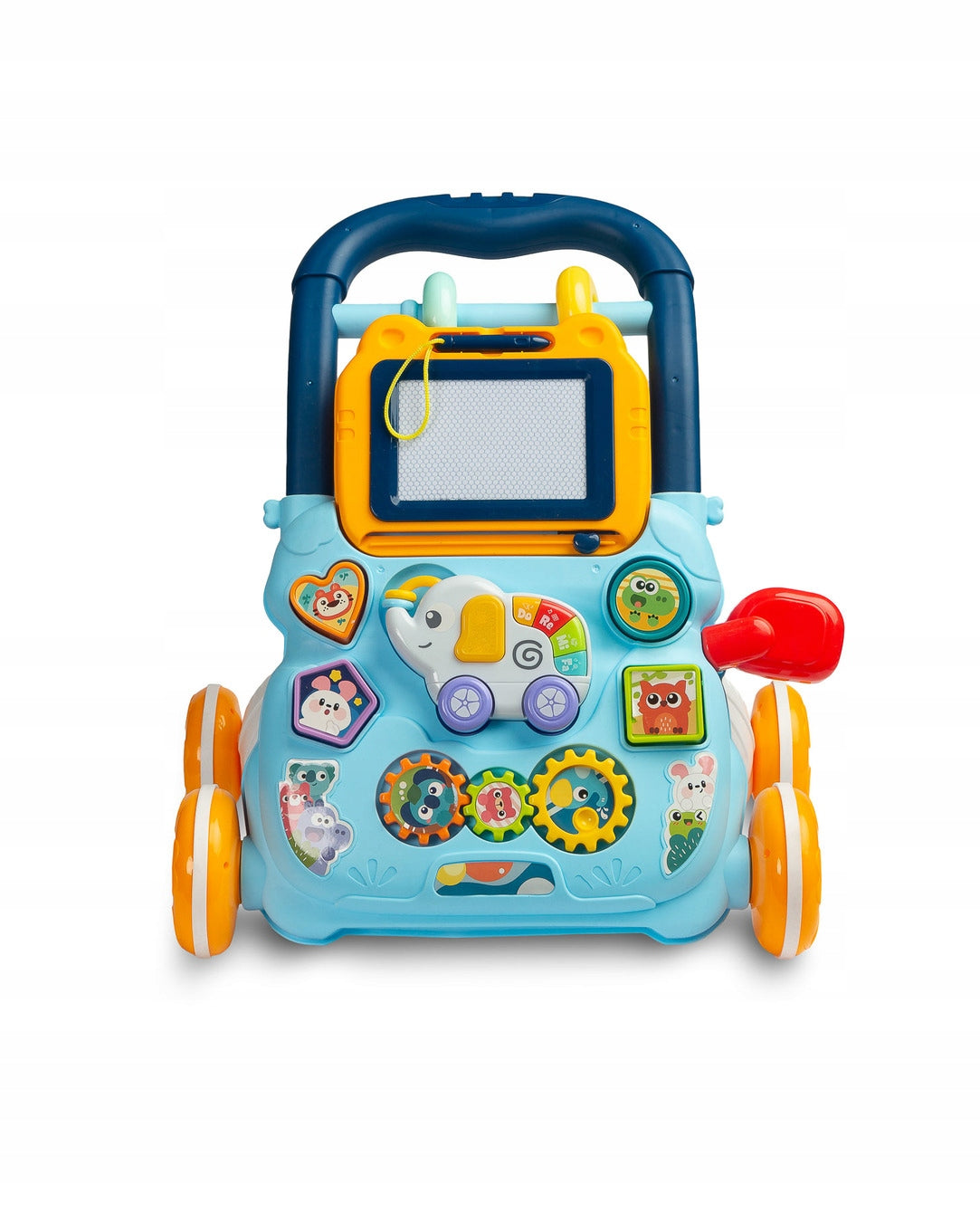 Educational Pusher Walker Interactive for Kids Zoo Blue Toyz Brand Toyz