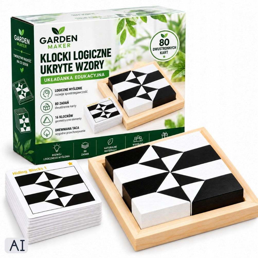 Educational Puzzle Blocks Hidden Designs 80 Cards for Kids