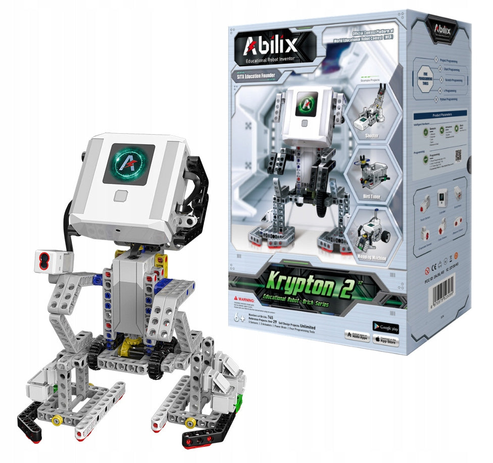 Educational Robot Building Blocks 745 el. Abilix Krypton 2 V2 + programming course