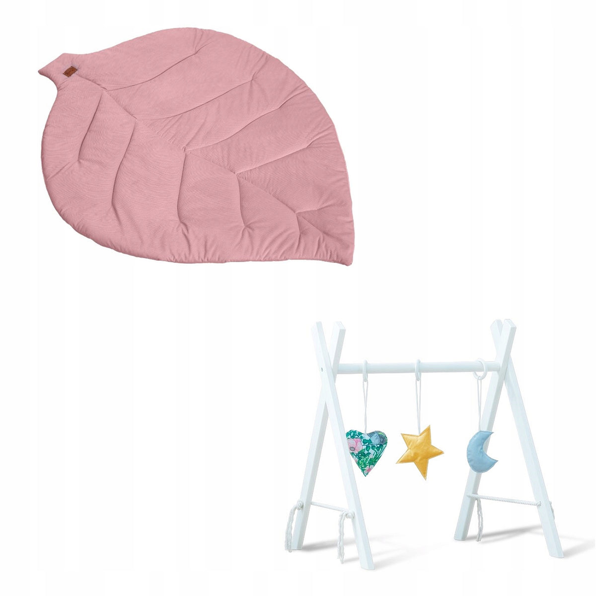 Educational Stand Baby GYM, GIMASTIC+ Mattress Mat Leaf Velvet Powder