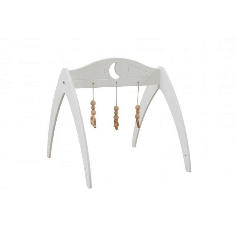 Educational Stand Baby GYM Gymnastics with Pendants White Moon