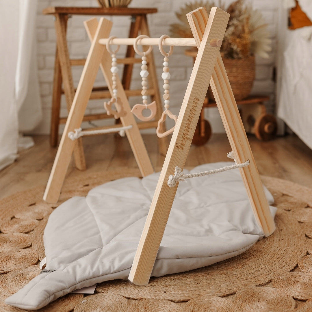 Educational Stand Gymnastic Baby Gym Wooden Infant Muminky Packaging status original