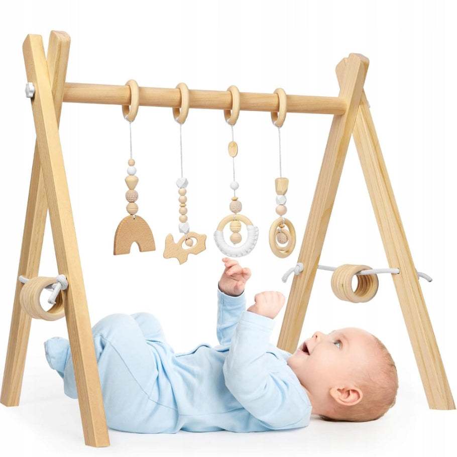 Educational Stand Gymnastic Wooden Pendant for Kids and Babies