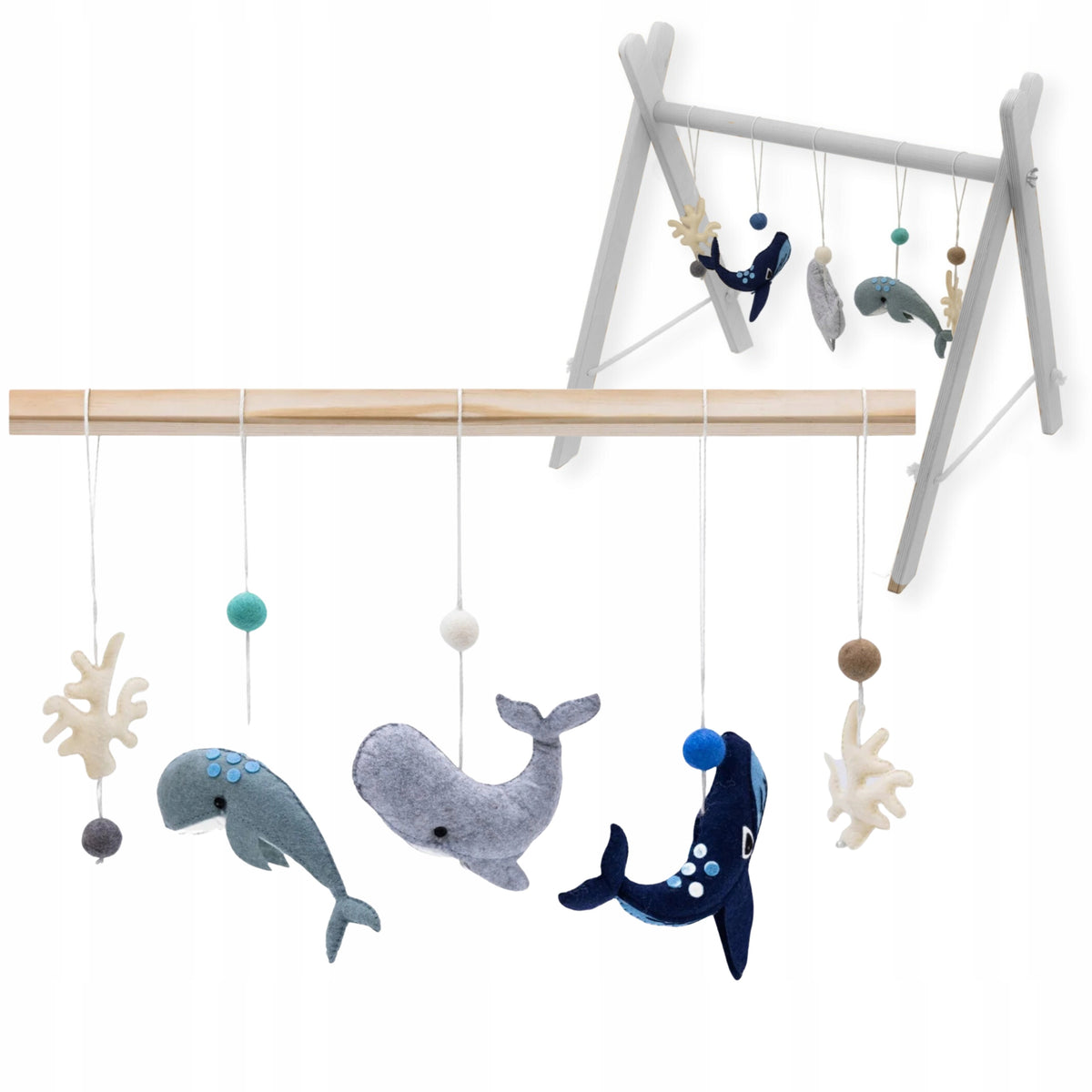 Educational Stand Pendants – Ocean Explorers 5-Piece Baby Gym Packaging status original