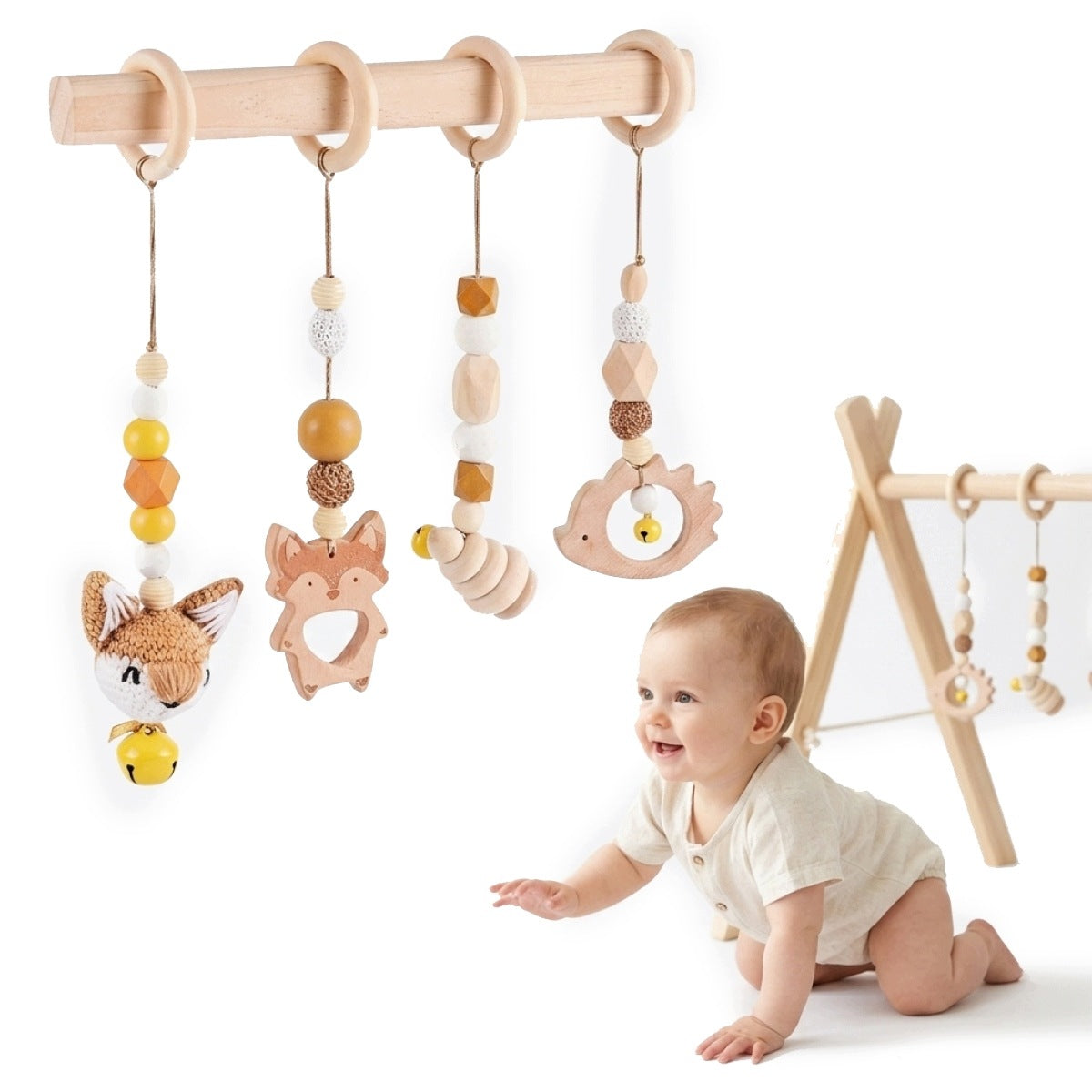 Educational Stand Pendants Set of 4 Toys Baby Gym