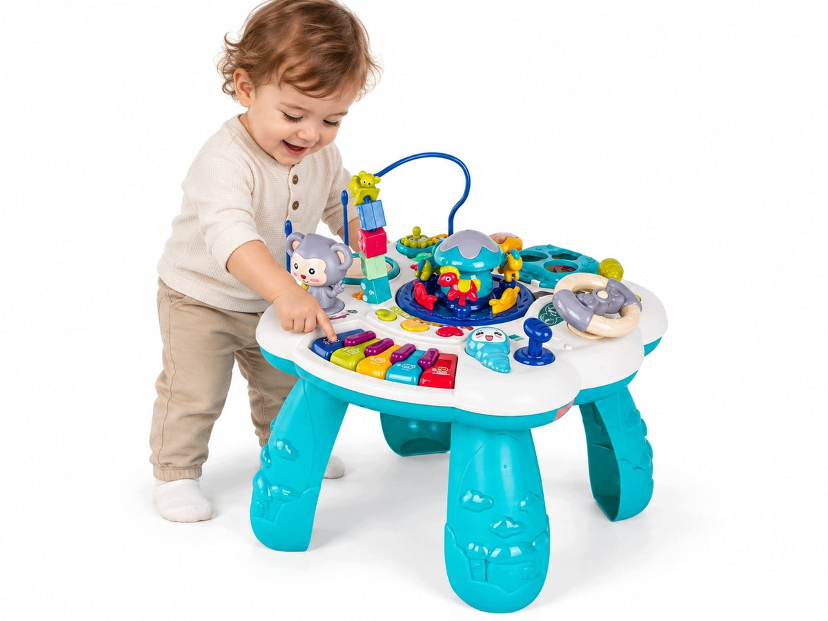 Educational Table Interactive Musical Kids Piano Blue
