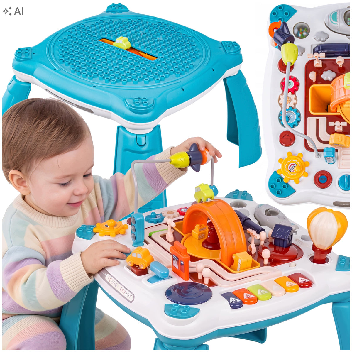 Educational Table Manipulation Board Multifunctional Panel Music Children