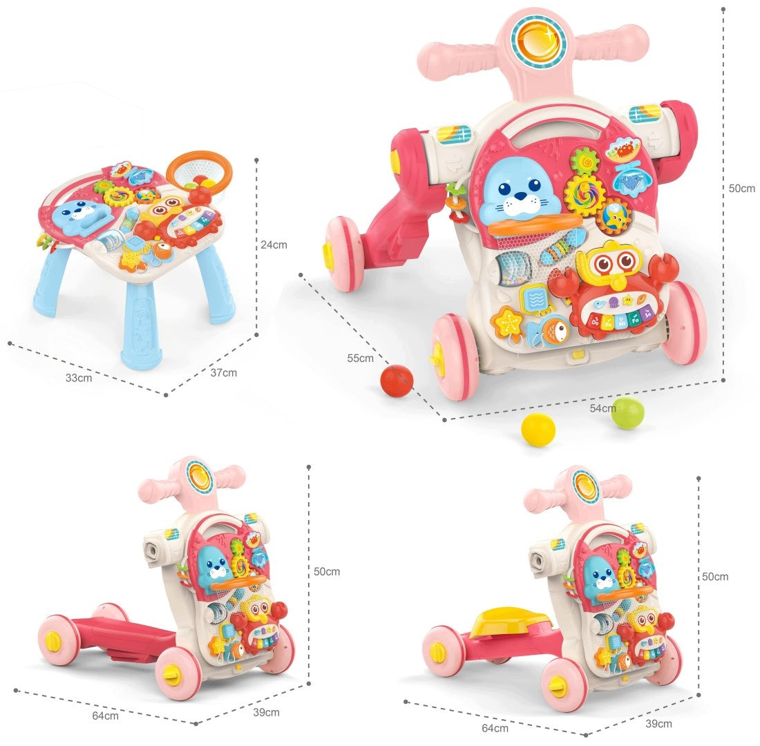 Educational Table Pusher Walker Ride-On Scooter 4in1 Interactive Year Packaging status original