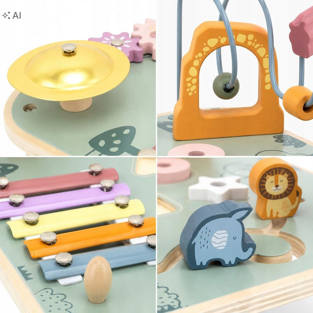 Educational Table Sensory Wooden Kids Montessori Cymbals 18m+ Manufacturer code Drewniany Dla Dzieci Cymbałki Montessori 18m+