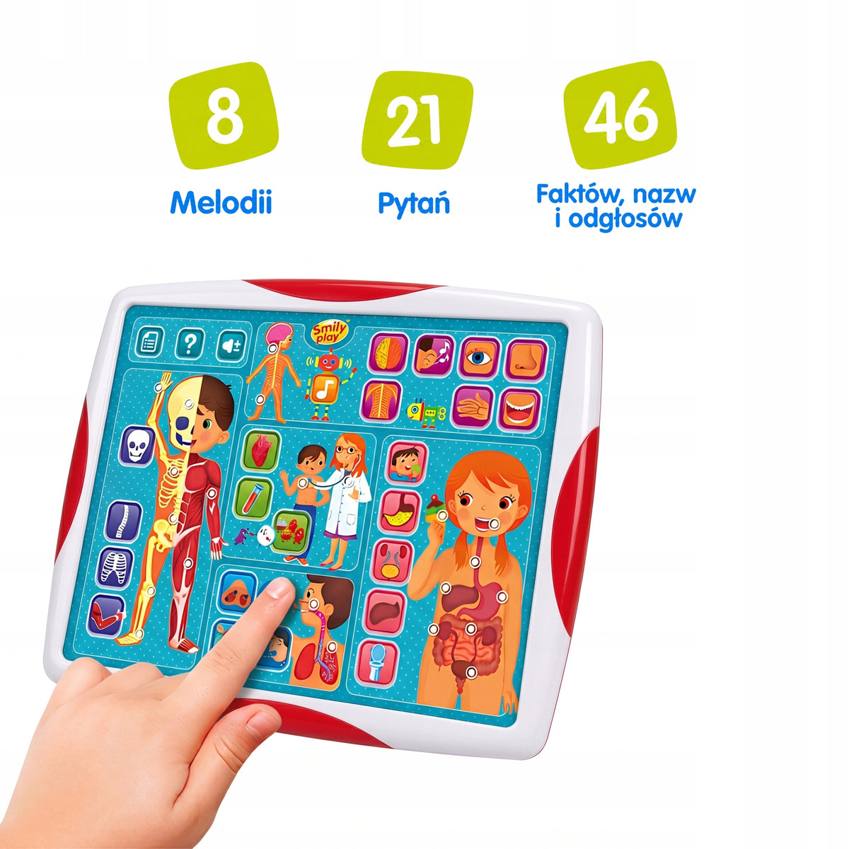 Educational Tablet Interactive For Children Human Body Science Smily Play Manufacturer code SP98321 AN01