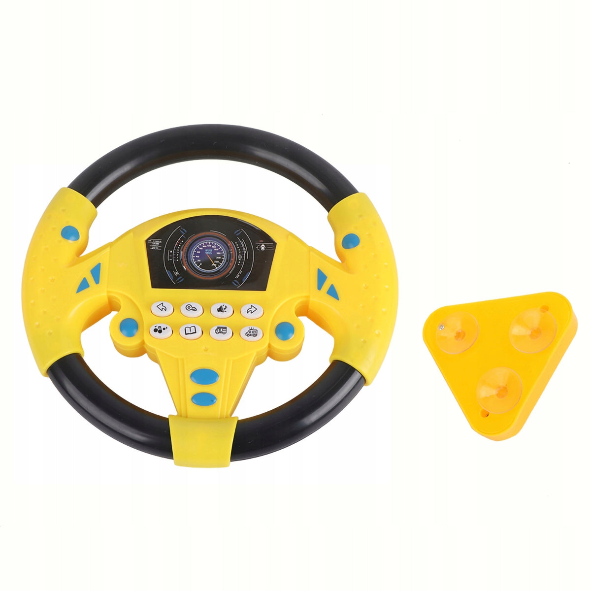 Educational Toy Yellow Musical Steering Wheel for Kids Packaging status original
