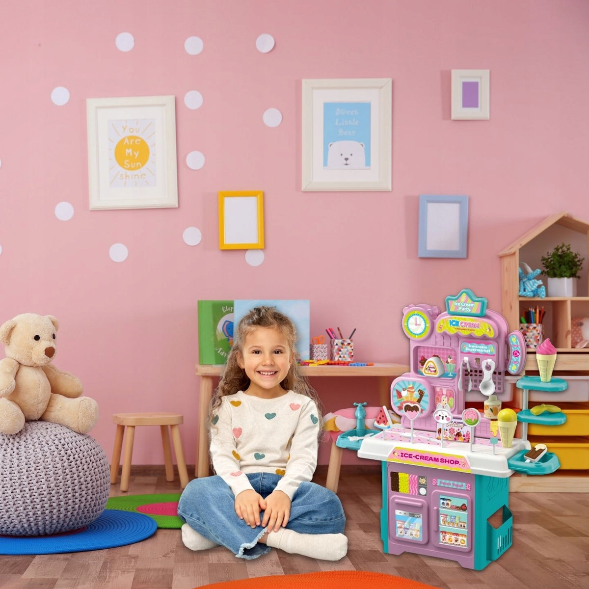 Educational Toy for Kids Shop IceCream Party 32el H50cm Manufacturer code Zabawka Lodziarnia 6798