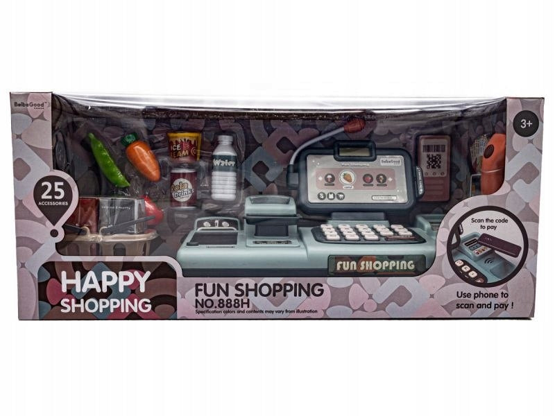 Educational cash register - microphone, scale, basket, accessories Brand DK