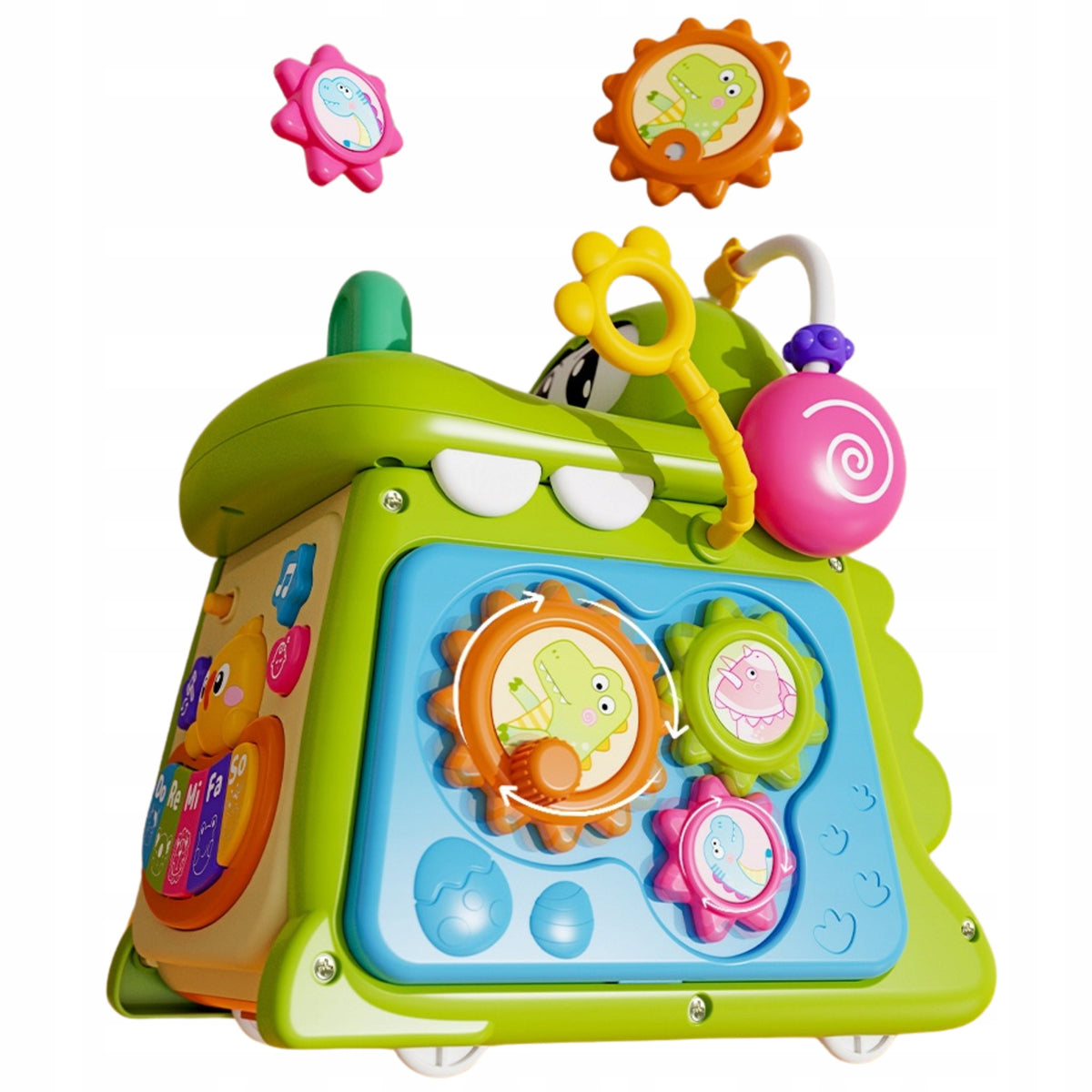 Educational cube sorter piano sensory maze crocodile clock MS007 Brand Luxma