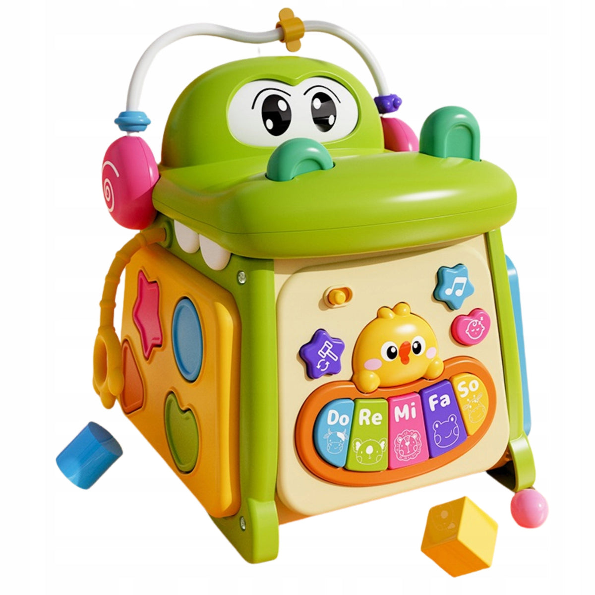 Educational cube sorter piano sensory maze crocodile clock MS007 Packaging status original