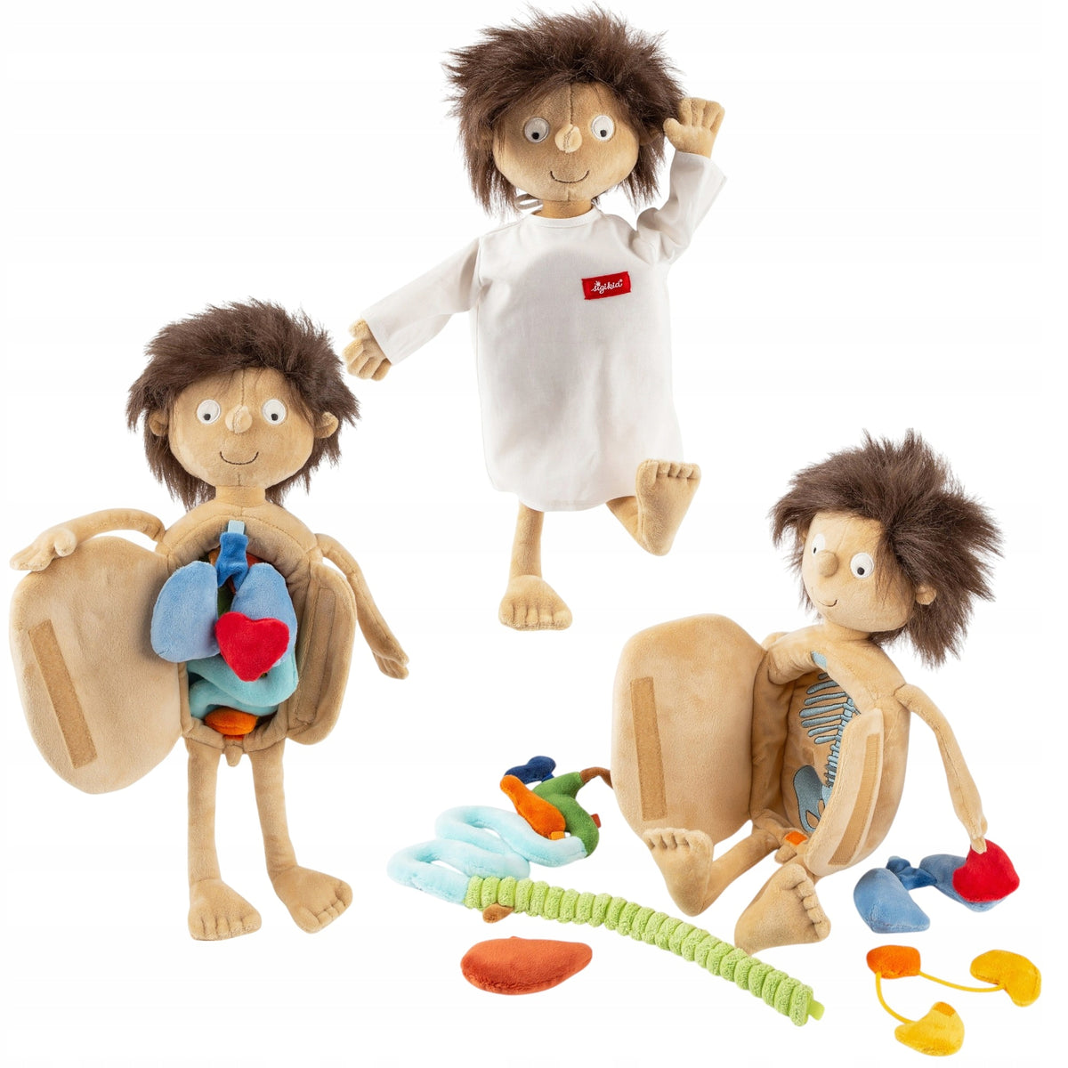 Educational doll Sigikid small patient multicolored fabric 44 cm