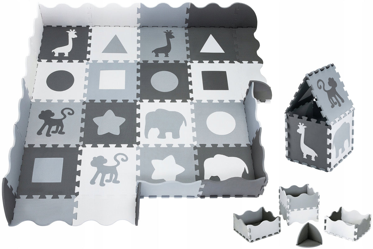 Educational mat Moby System foam 150x150 cm 1 cm puzzle 16 pcs.