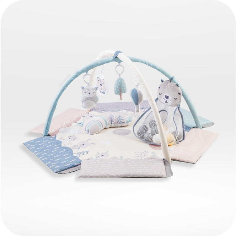 Educational mat for babies MoMi PASTEL - 2in1 swimming pool sensory toys Manufacturer code MAED00017