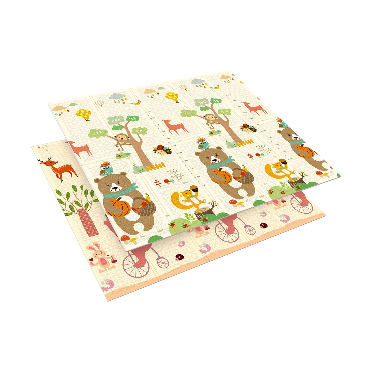 Educational mat for babies foam 200x180 cm forest and animals Rebel Packaging status original