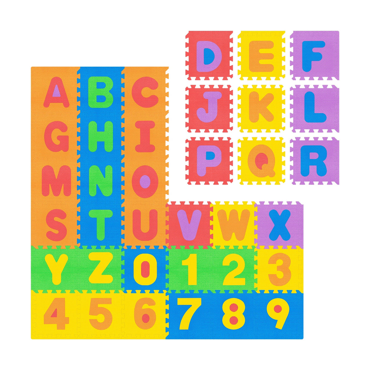 Educational mat for babies foam puzzle 120 x 120 cm alphabet Rebel Packaging status original