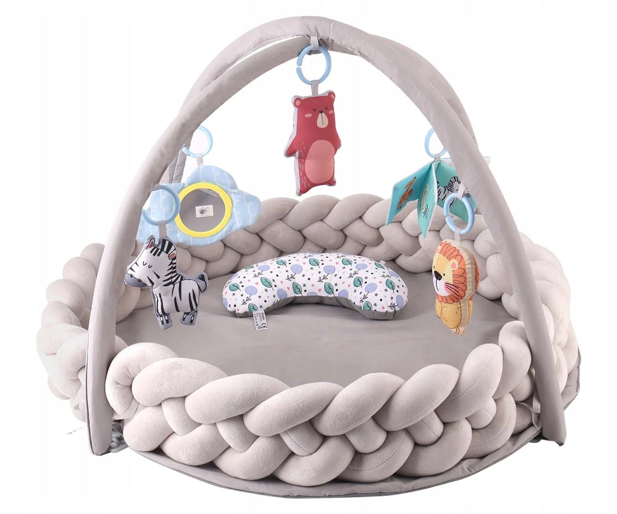 Educational mat for babies with headbands Milly Mally Sensory BRAID