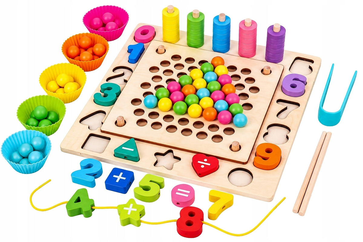 Educational puzzle MONTESSORI 6in1 arcade game wooden 0029 Brand ProNice
