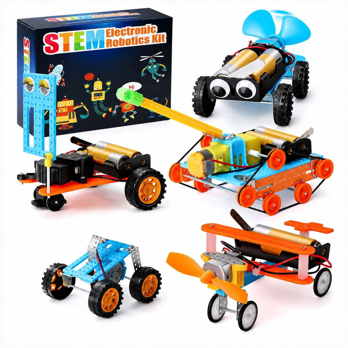 Educational set small electronics, experiments, science, experience