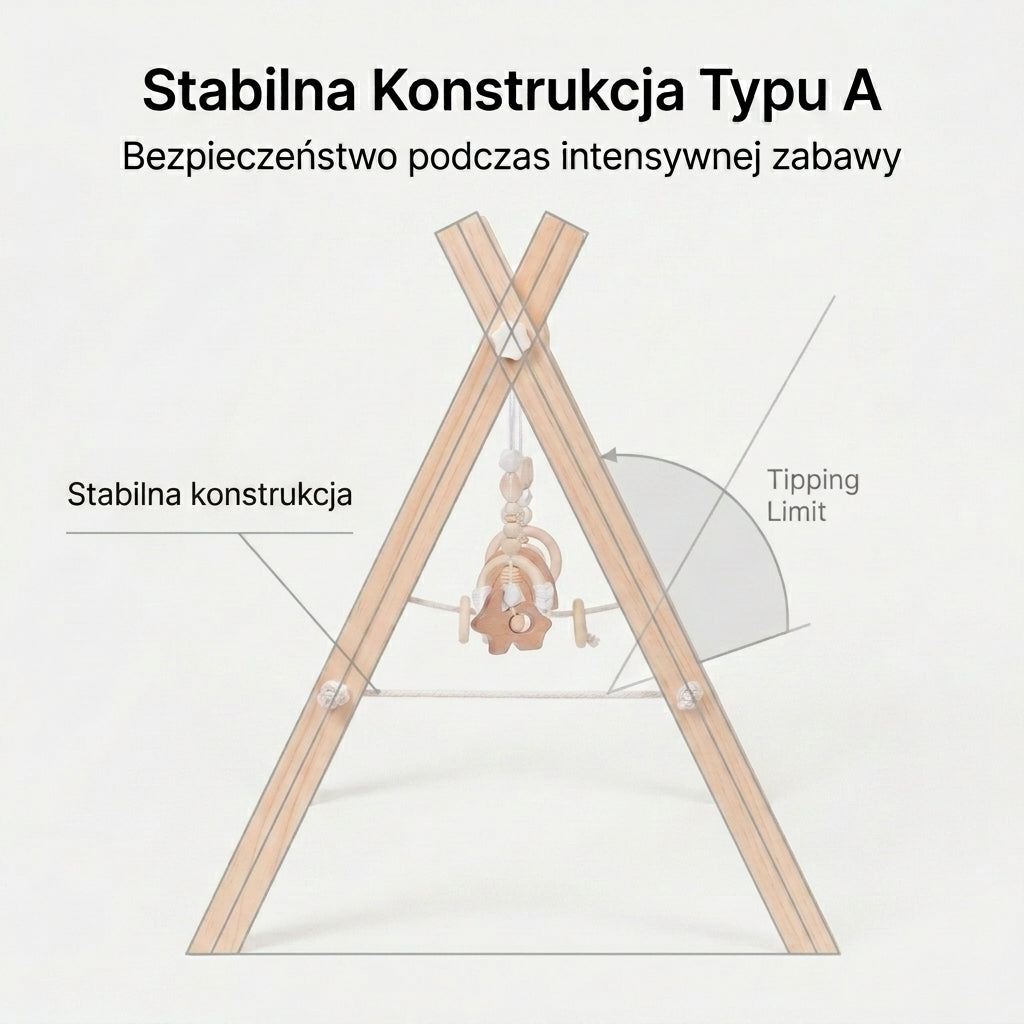 Educational stand baby gym wooden play stand for babies Manufacturer code 767740203374