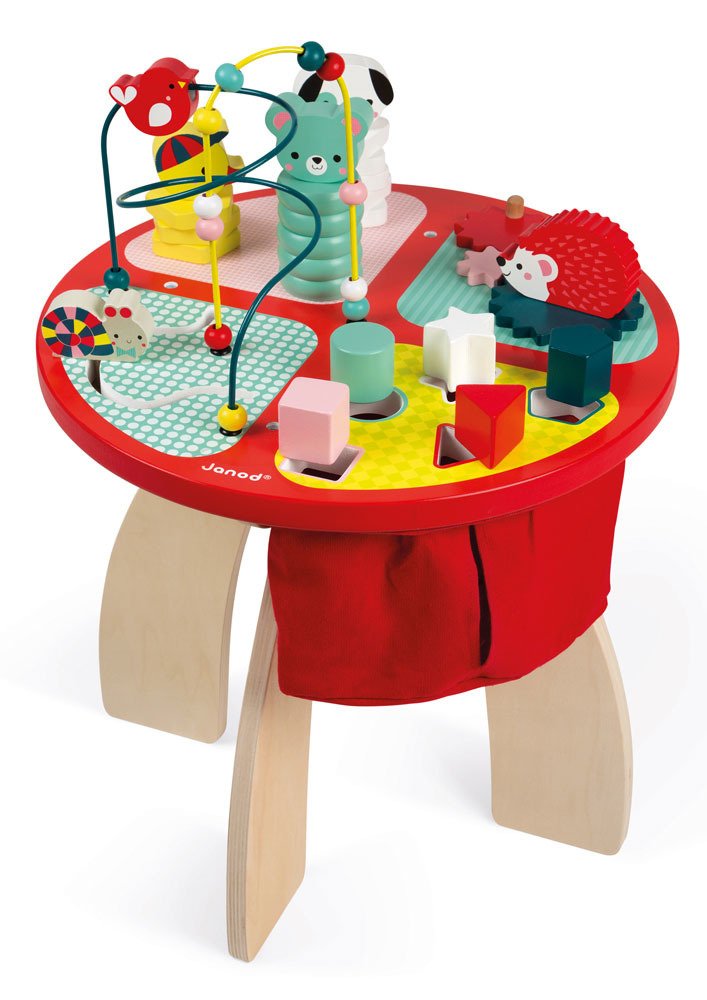 Educational table large wooden Baby Forest JANOD