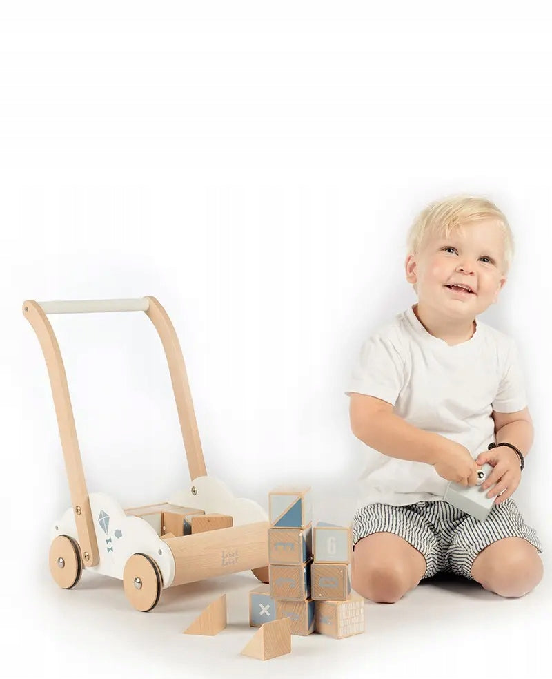 Educational trolley with blocks Blue Label Label Brand Label-Label