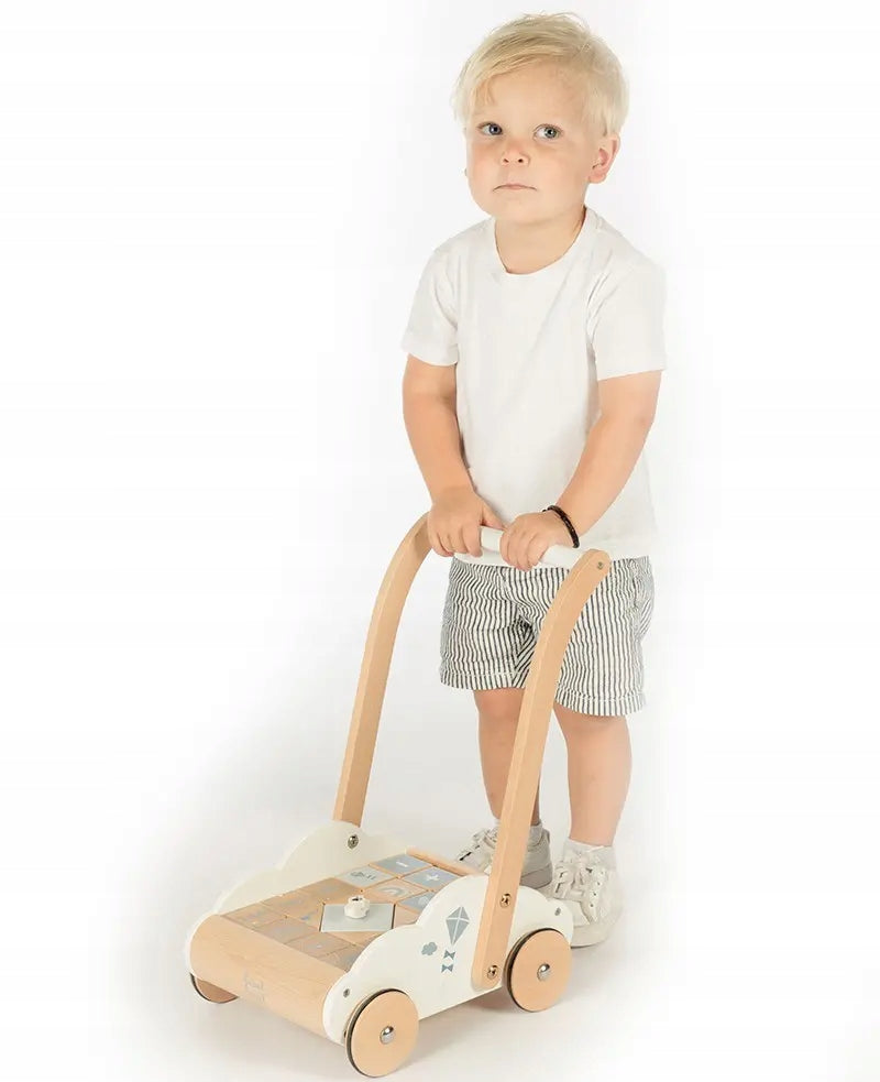 Educational trolley with blocks Blue Label Label Manufacturer code LLW24678