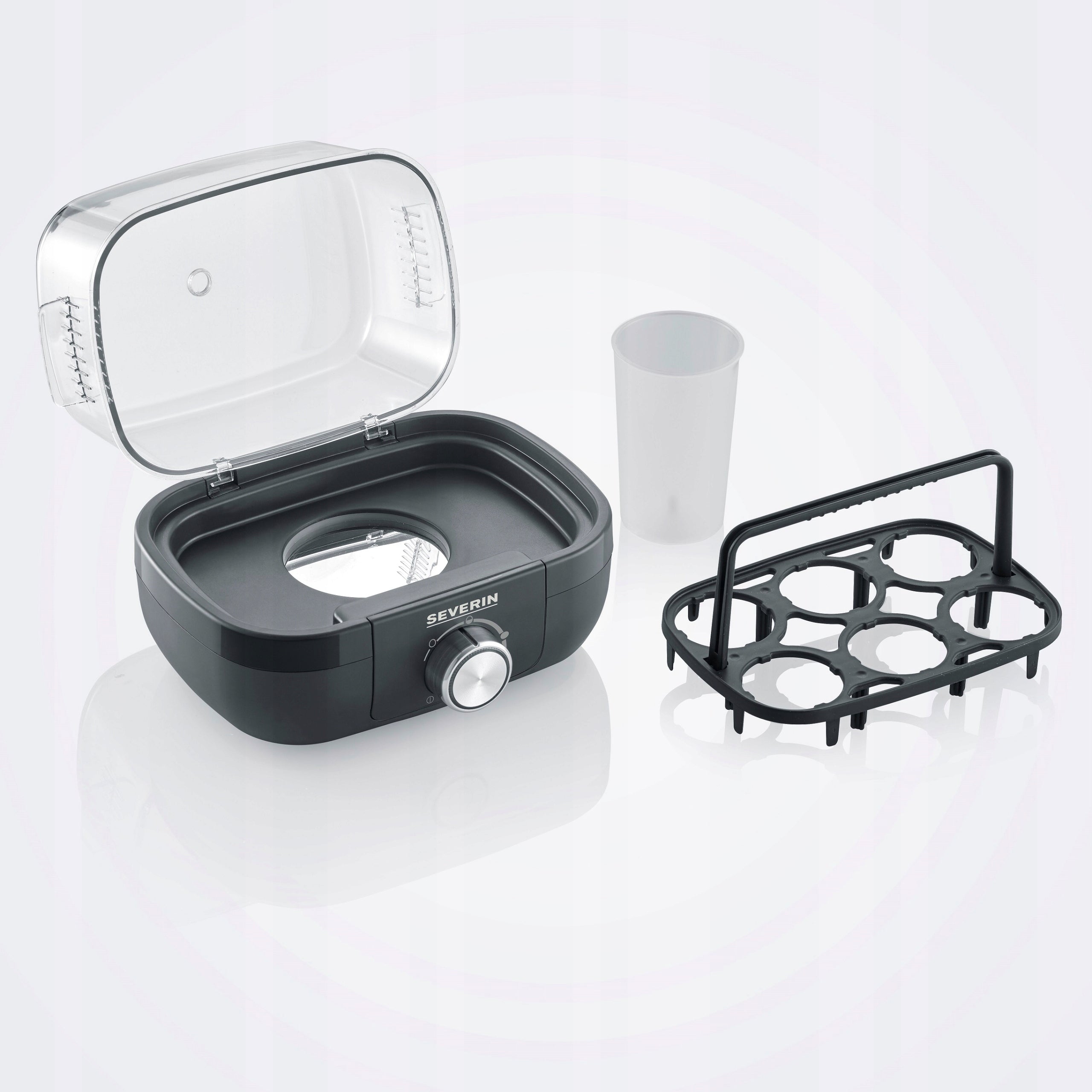 Egg Cooker 6 Eggs 3 Degrees Hardness Soft Medium Hard Brand no brand