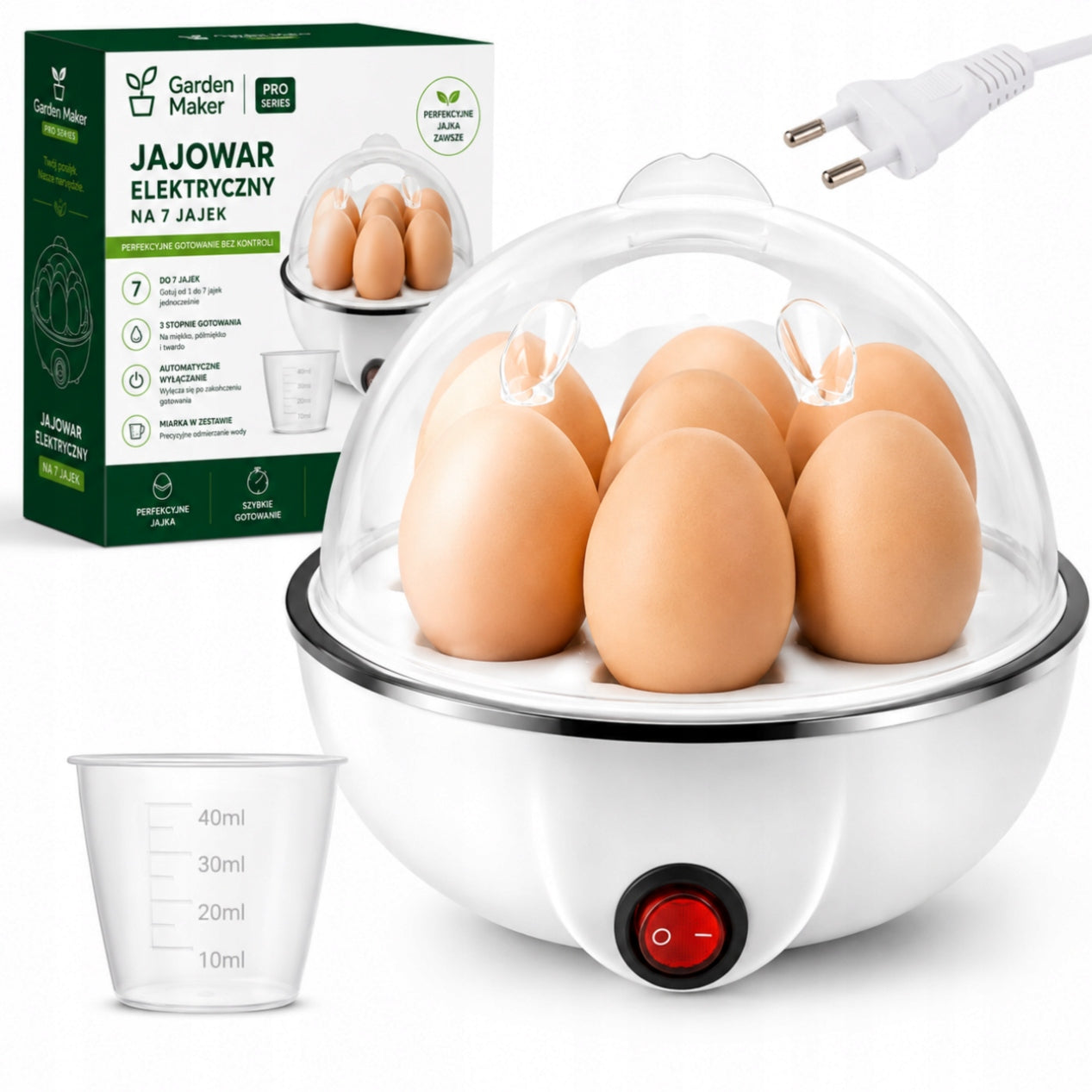 Egg Cooker Egg Cooking Machine 7 Pcs STRONG 350W EGGS FOR WHOLE FAMILY
