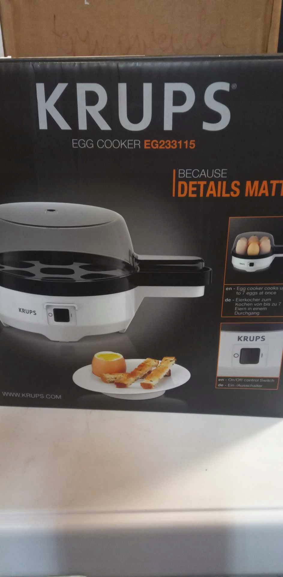Egg Cooker Krups EG233115 Ovomat Super 7 Eggs 400W Automatic Brand Krups