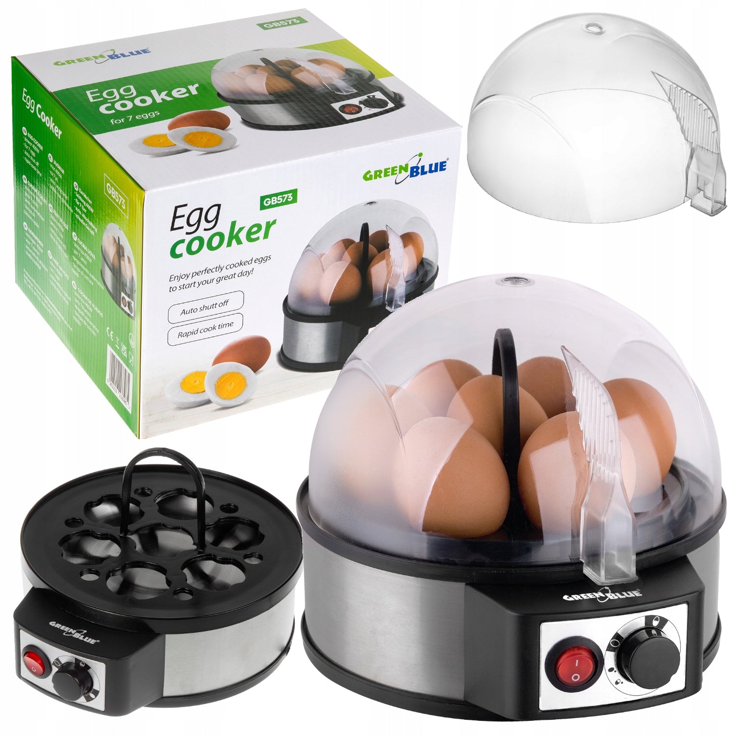 Egg Cooking Machine Egg Cooker 7 Egg Pot 400W 3 HARDNESS LEVELS