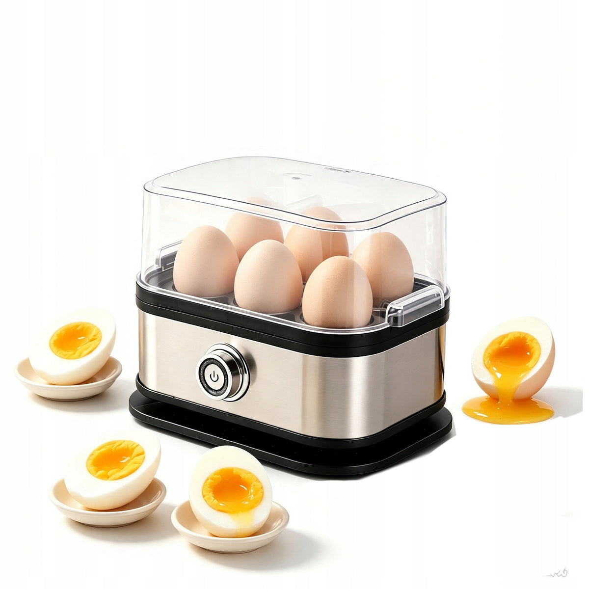 Egg Cooking Molds 6 Eggs 3 Degrees Hardness Adjustment
