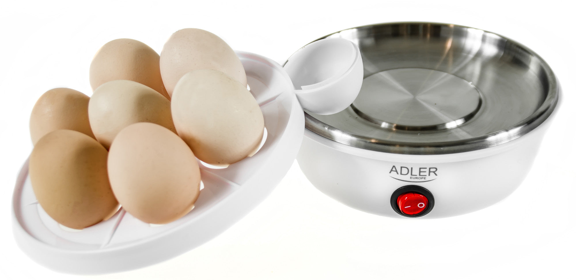 Egg cooker ADLER AD 4459 white 7 eggs 450W Brand ADLER