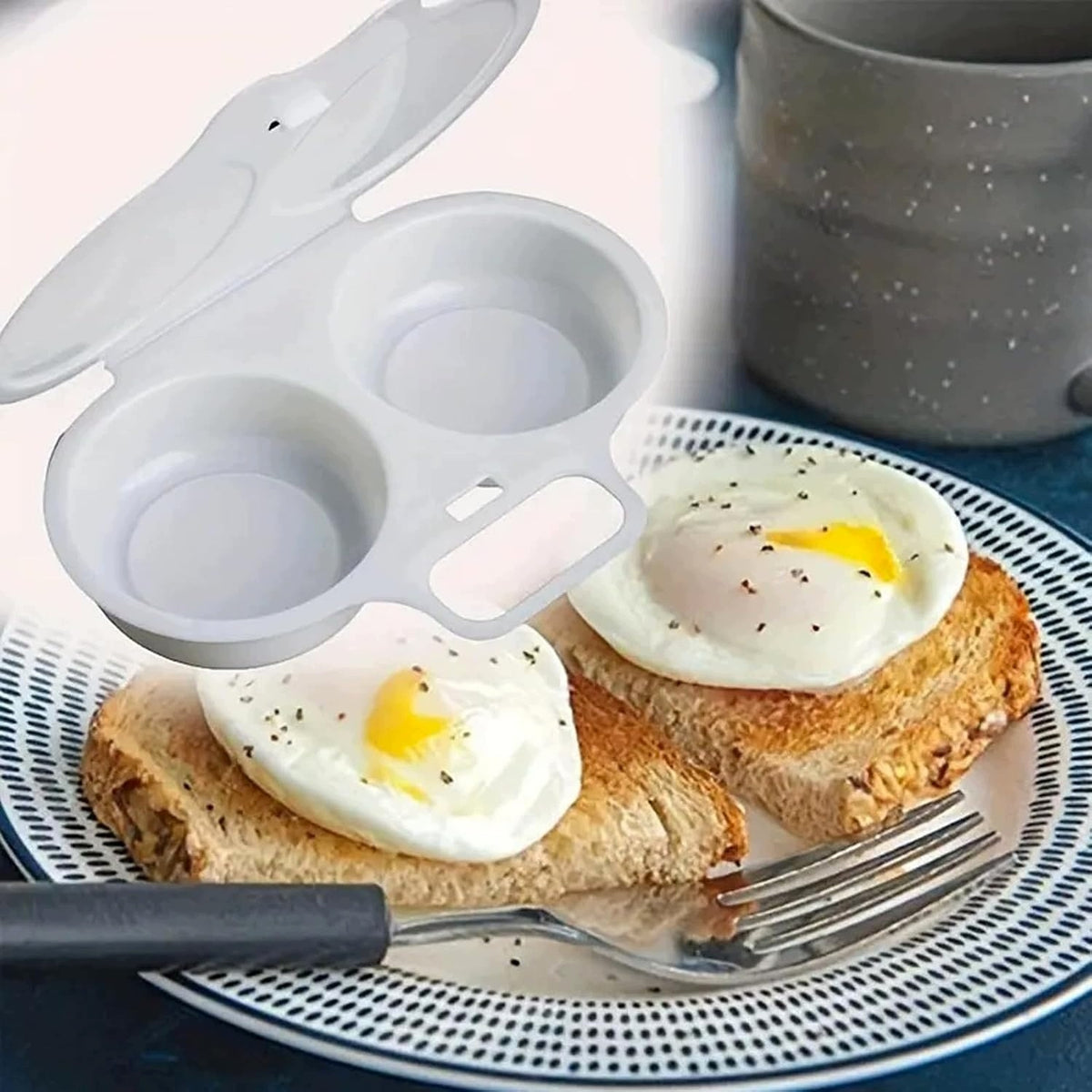 Egg cooker EMO 1 grey Dominant color gray