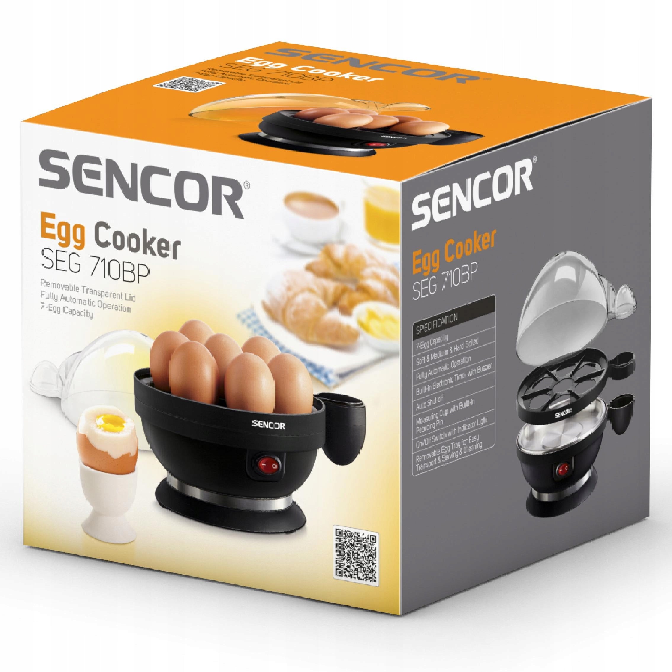 Egg cooker Sencor SEG 710BP 7 EGGS 3 STEPS Packaging status original