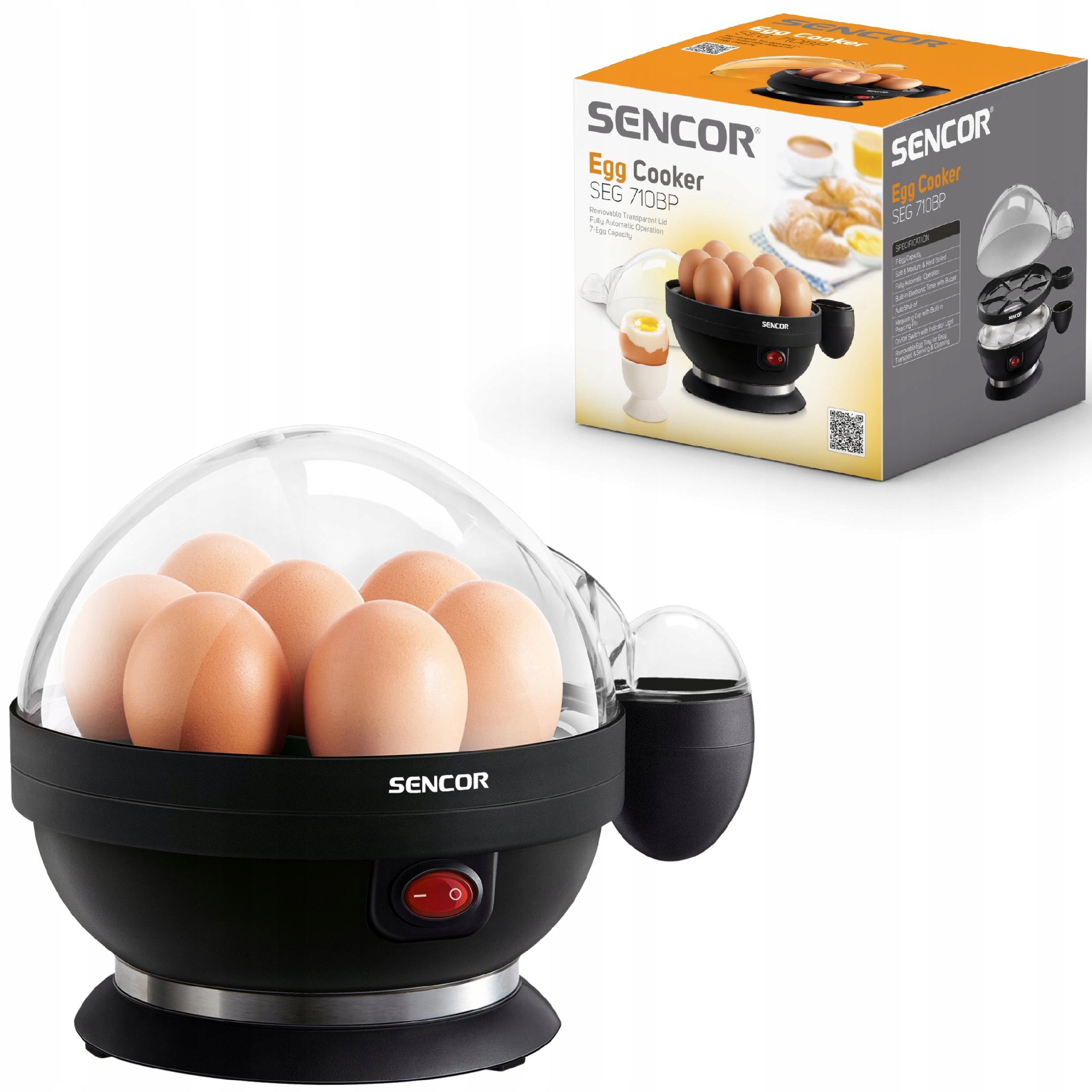Egg cooker Sencor SEG 710BP 7 EGGS 3 STEPS