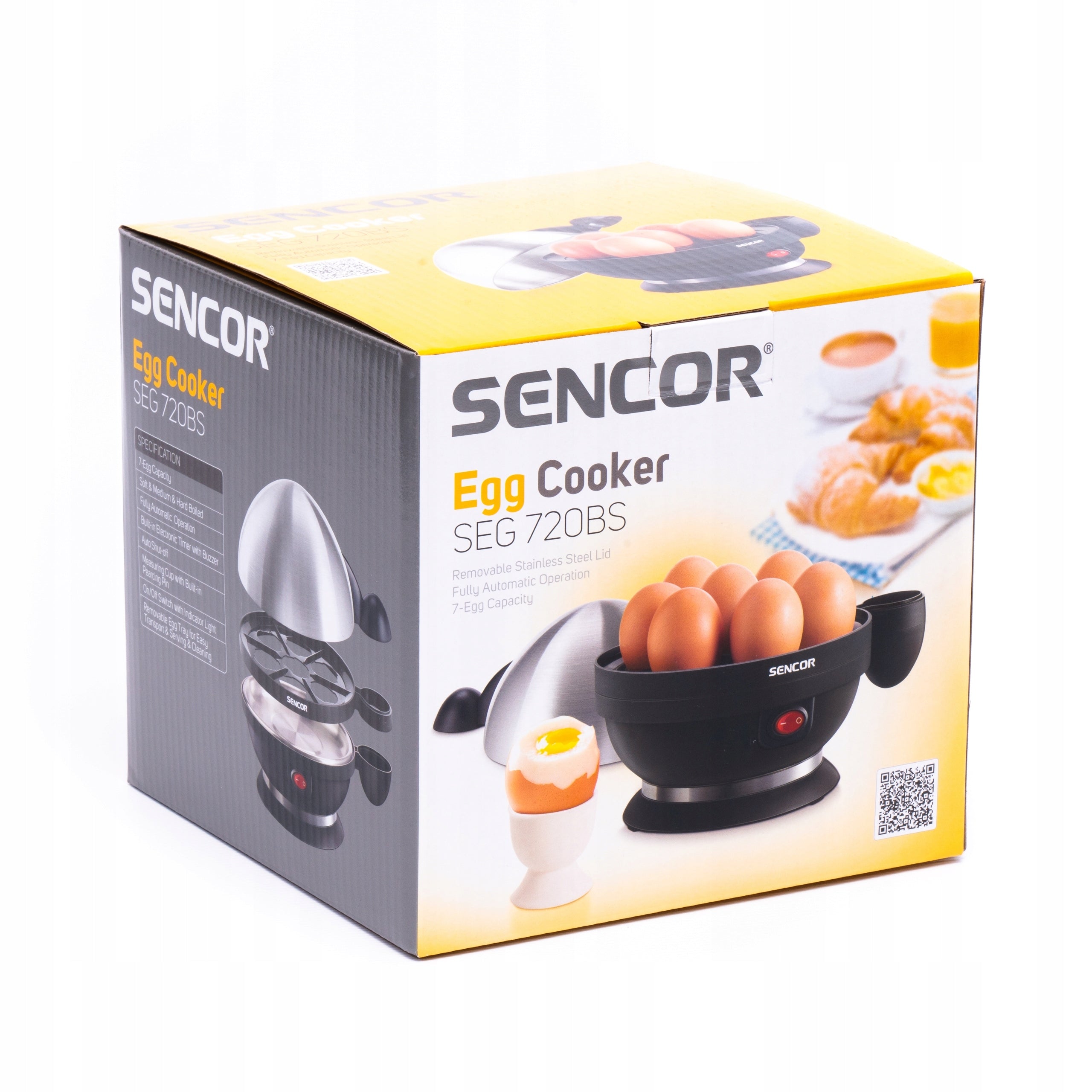 Egg cooker Sencor SEG 720BS black 380W timer 7 eggs Brand no brand