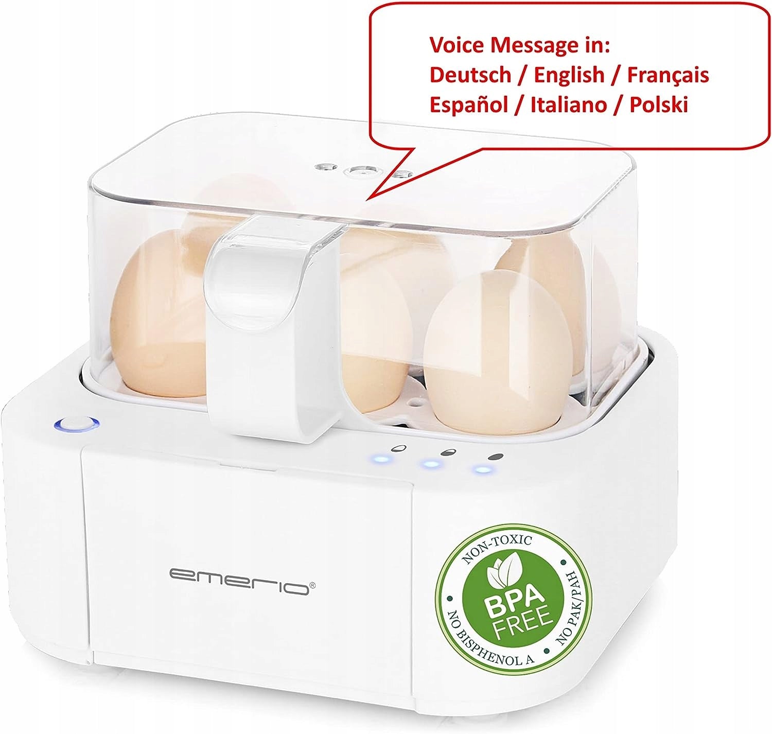 Egg cooker THREE DEGREES OF COOKING CAPACITY 6 EGGS Packaging status original