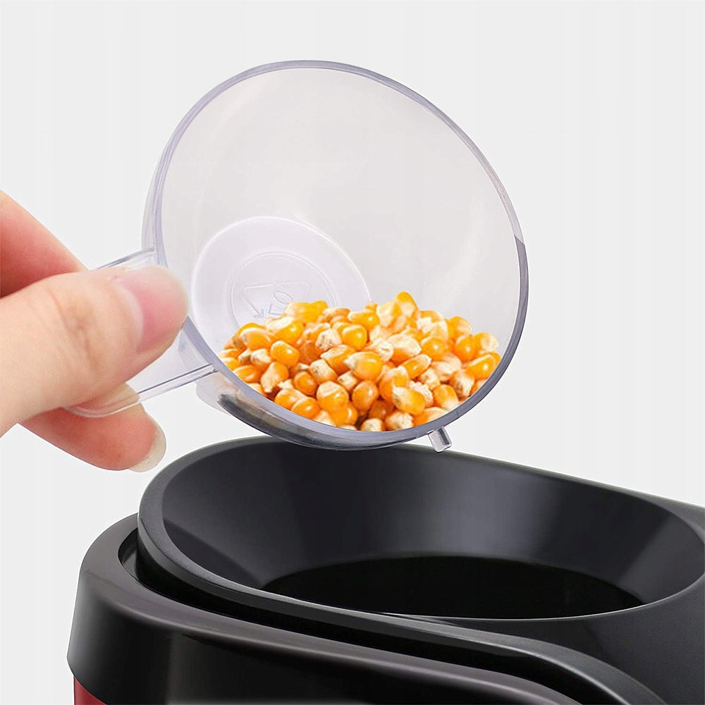 Electric 1200w Fat Free Popcorn Machine With Measure And Lid Brand Bedee