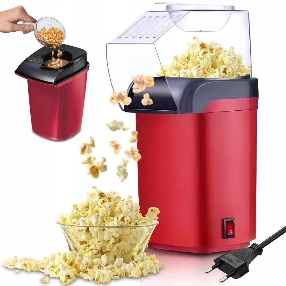 Electric 1200w Fat Free Popcorn Machine With Measure And Lid