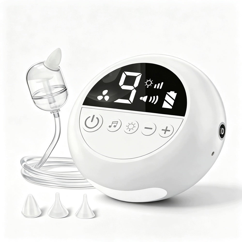 Electric Aspirator Nose Extractor for Infants Silicone 9 Modes