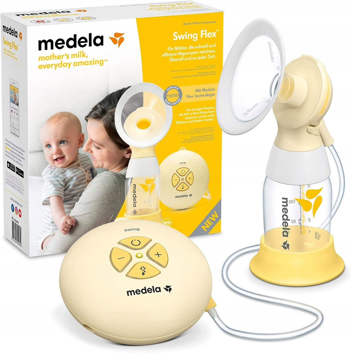 Electric BREAST PUMP MEDELA Swing Flex Two-phase 150 ml adjustable