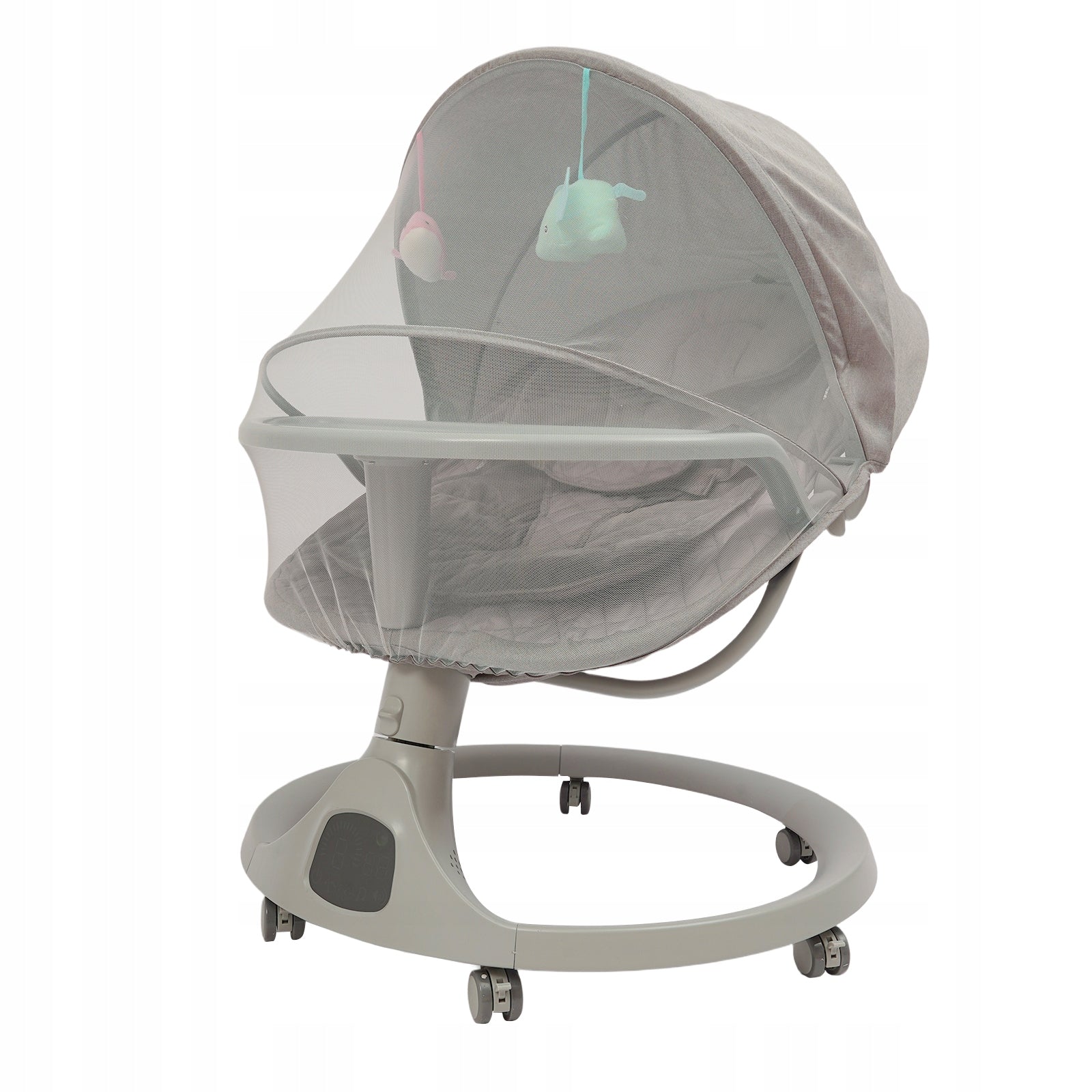 Electric Baby Rocker Bluetooth Toddler Swing Silent Casters 0-18 Months