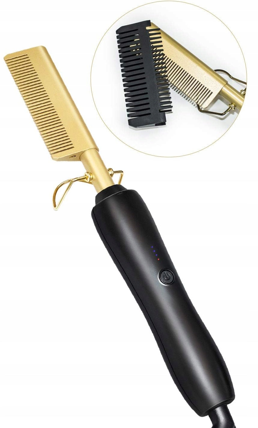 Electric Beard Hair Straightening Comb
