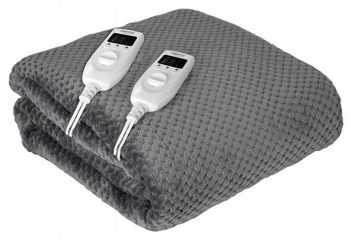 Electric Blanket Heating Mat Soft CR7417 Remote Control Timer 2 People 160x150 cm Color gray