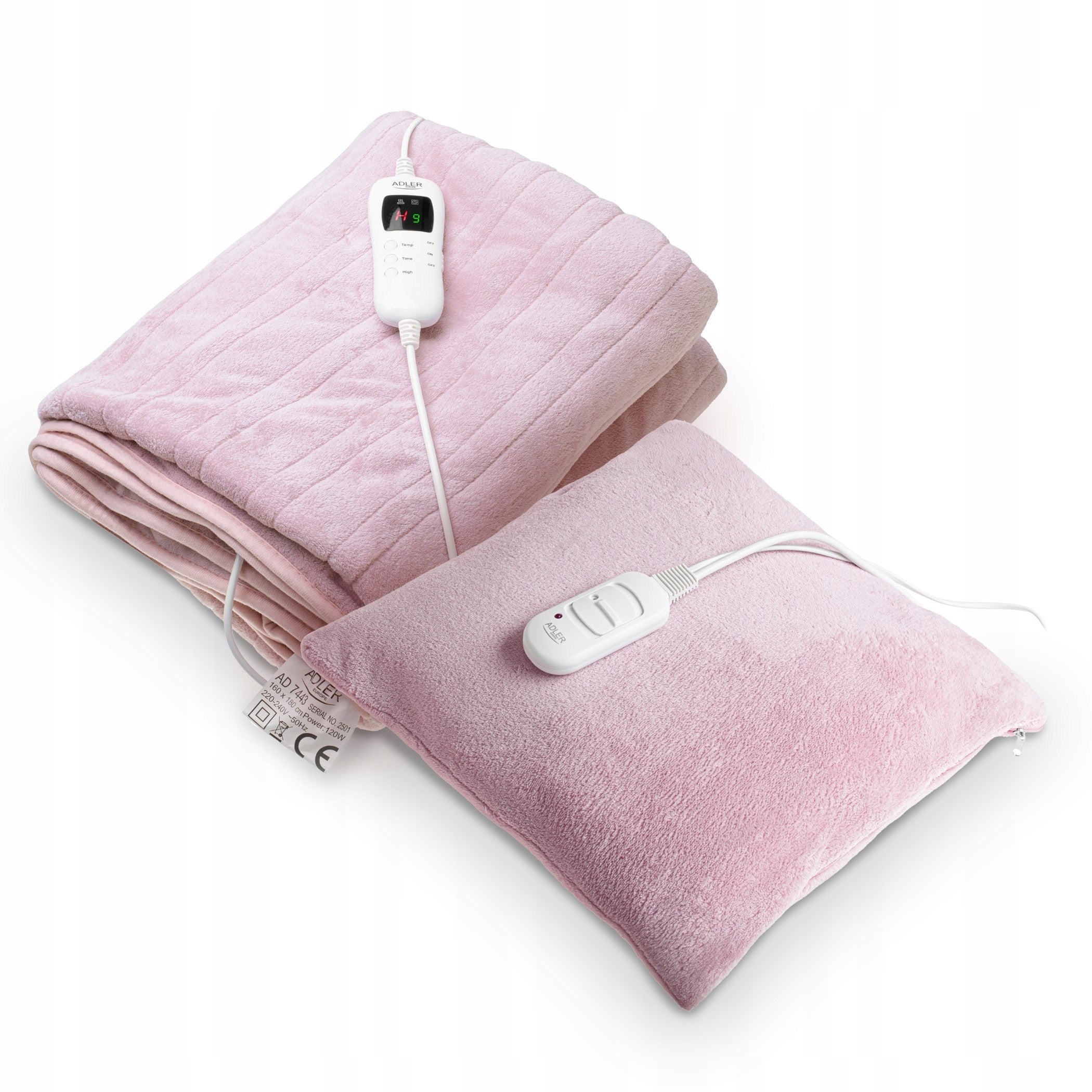 Electric Blanket Soft for Remote Control + Heating Pillow Warming Large
